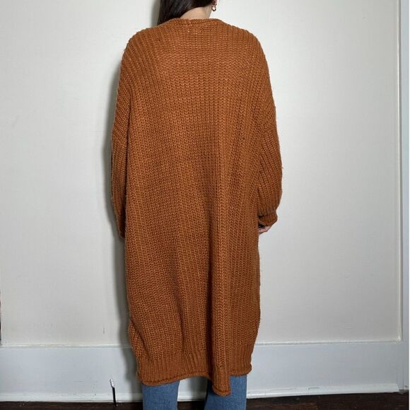 Pol Orange Oversized Chunky Sweater Size Medium - Picture 5 of 6